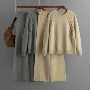 Autumn Knit Sweater Set