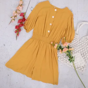 Button Down Spring Lounge Romper