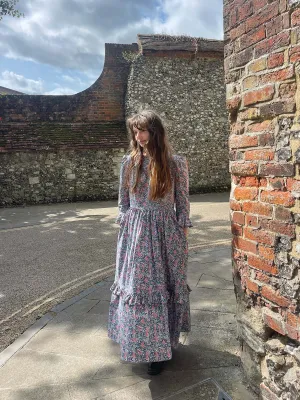 Denim Blue Floral Felicity Dress