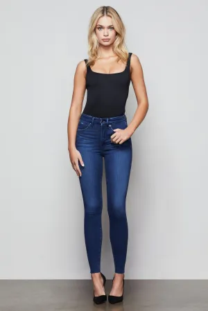 GOOD WAIST RAW EDGE | BLUE434
