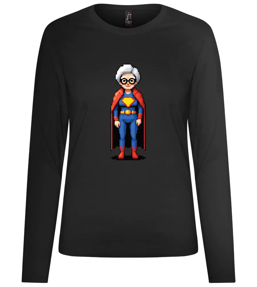 Grandma Superhero Design - Premium Women´s long sleeve t-shirt