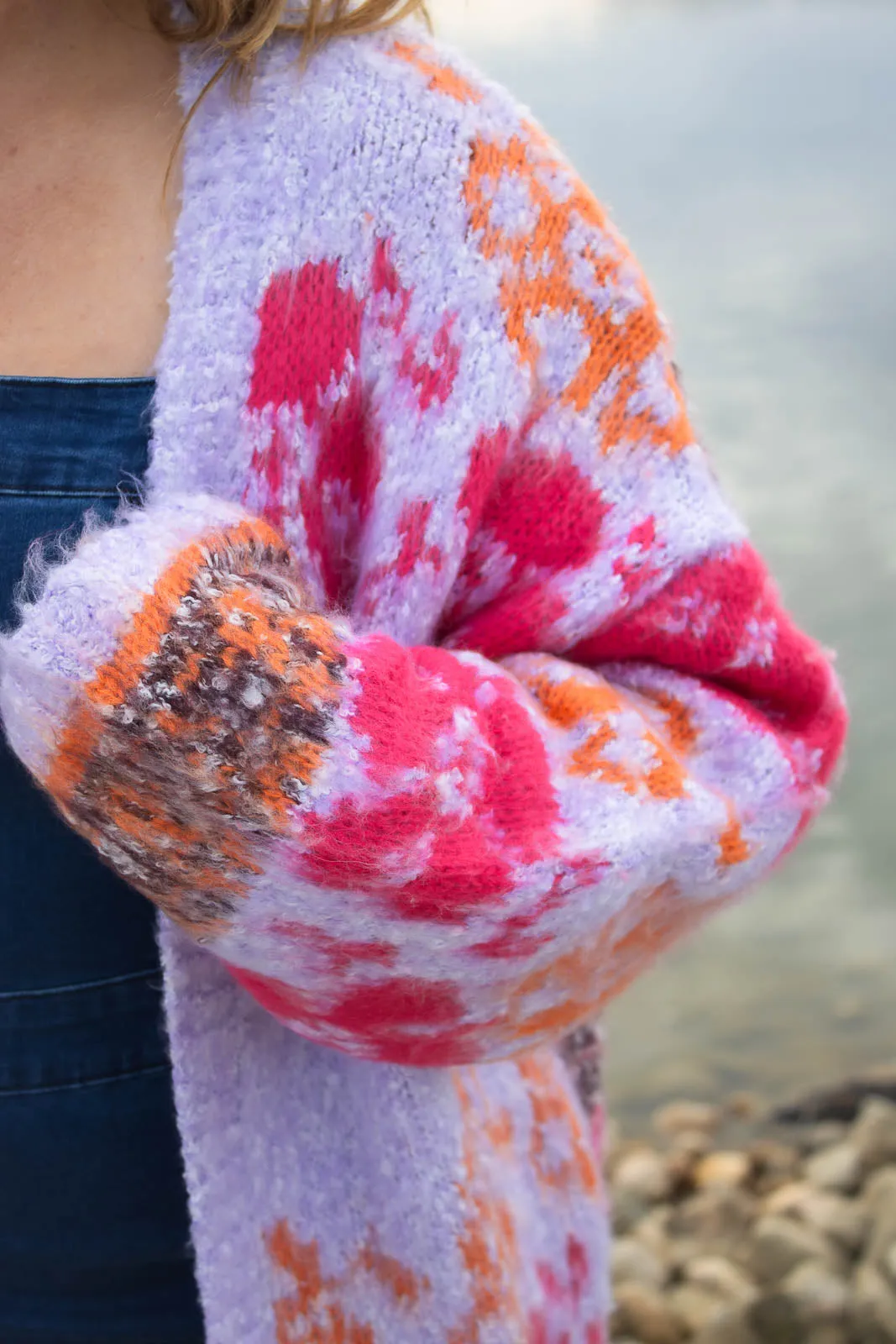 Kaydee Lavender & Pink Floral Cardigan