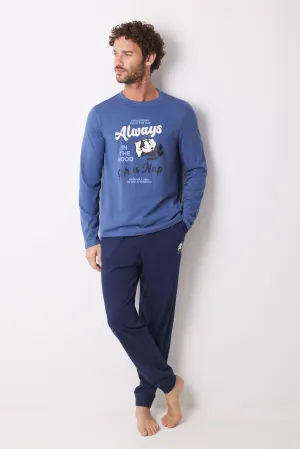 Men's long 100% cotton Felix pyjamas
