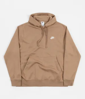Nike Club Fleece Hoodie - Dark Driftwood / Dark Driftwood / White