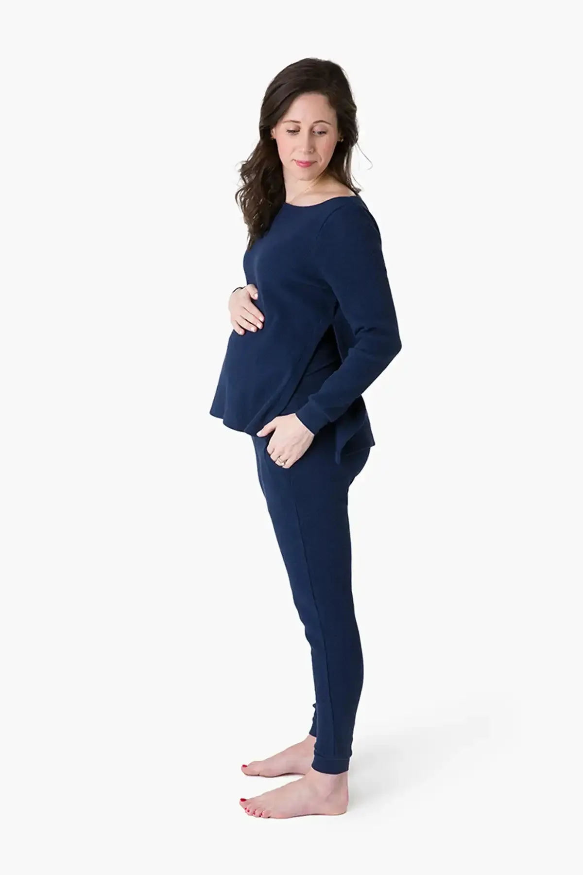Organic Lounge Set_Navy Heather